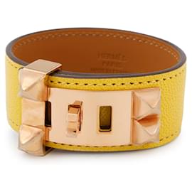 Hermès-Hermes Collier de Chien Charm Bracelet-Other,Yellow