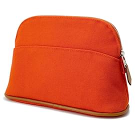 Hermès-Hermes Bolide Pouch Mini in Orange Canvas-Orange