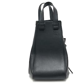 Loewe-Loewe Hammock Medium 2-Way Handbag-Black