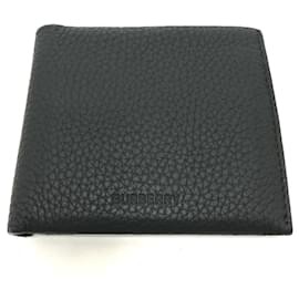 Burberry-Burberry Bi-Fold Leather Wallet-Black