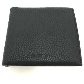Burberry Leder Geldbörse im Querformat Schwarz