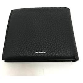 Burberry-Burberry Bi-Fold Leather Wallet-Black