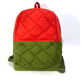 Bottega Veneta-Bottega Veneta Maxi Intrecciato Backpack-Red