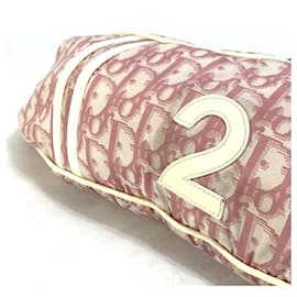 Christian Dior-Christian Dior Trotter No. 2 Shoulder Bag-Pink,White