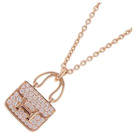 Collier Amulette Constance Hermès Doré