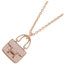 Hermès-Hermès Amulette Constance Necklace-Golden