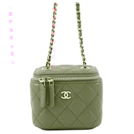 Chanel-Chanel Classic Mini Vanity Case Shoulder Bag-Pink