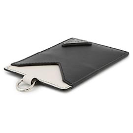 Prada-Prada Saffiano Leather Business Card Case-Brown,Black,White