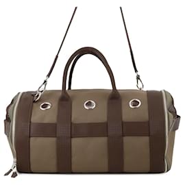 Hermès-Hermes Dog Carrier Bag-Red,Khaki