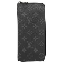 Louis Vuitton-Louis Vuitton Monogram Eclipse Zippy Wallet-Black