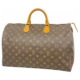 Louis Vuitton-Louis Vuitton Monogram Speedy 40 Handbag-Brown