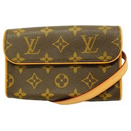 Louis Vuitton-Louis Vuitton Monogram Pochette Florentine Waist Bag-Brown