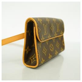 Louis Vuitton-Louis Vuitton Monogram Pochette Florentine Waist Bag-Brown
