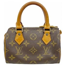 Louis Vuitton-Louis Vuitton Monogram Mini Speedy Handbag-Brown