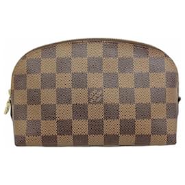 Louis Vuitton-Louis Vuitton Damier Pochette Tick N47516 Ebene Women's Pouch-Damier ebene