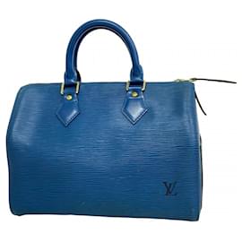 Louis Vuitton-Louis Vuitton Epi Speedy 25 Handbag-Blue