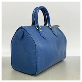 Louis Vuitton-Louis Vuitton Epi Speedy 25 Handbag-Blue