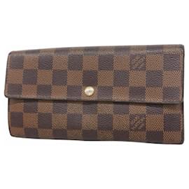 Louis Vuitton-Louis Vuitton Damier Portefeuille Sarah Long Wallet-Damier ebene