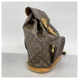Louis Vuitton-Louis Vuitton Monogram Montsouris GM Backpack-Brown
