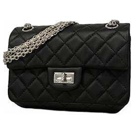 Chanel-Chanel 2.55 Matelasse Shoulder Bag-Black