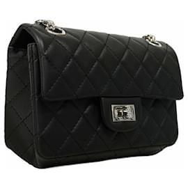 Chanel-Chanel 2.55 Matelasse Shoulder Bag-Black