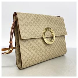 Céline-Celine Shoulder Bag Macadam Brown-Brown