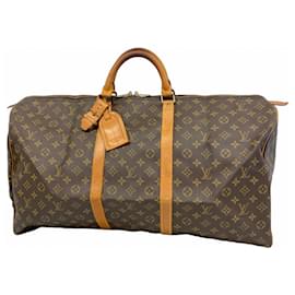 Louis Vuitton-Louis Vuitton Monogram Keepall 60 Boston Bag-Brown