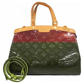 Louis Vuitton-Louis Vuitton Vernis MM Handbag in Rouge Fauviste-Red