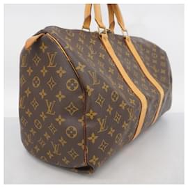 Louis Vuitton-Louis Vuitton Monogram Keepall 45 Boston Bag-Brown