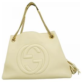 Gucci-Gucci Soho Tote Bag-White