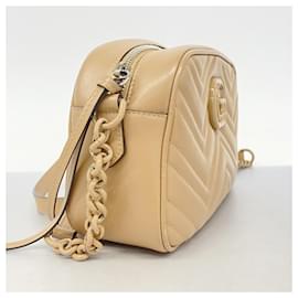 Gucci-Gucci GG Marmont Shoulder Bag-Beige