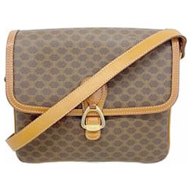 Céline-Celine Shoulder Bag Macadam Brown-Brown
