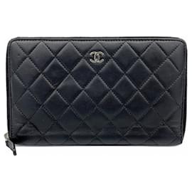 Chanel-Chanel Matelasse Long Wallet-Black