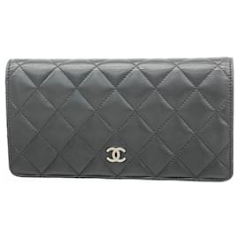 Chanel-Chanel Matelasse Long Wallet-Black