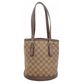 Louis Vuitton-Louis Vuitton Damier Marais Tote Bag N42240 Ebene-Damier ebene