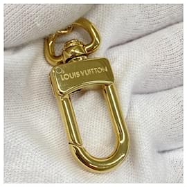 Louis Vuitton-Louis Vuitton Keychain Chain Fleur de Monogram-White,Beige,Golden