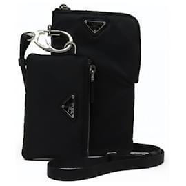 Prada-Prada Tessuto Neck Pouch Smartphone 2TT091-Black