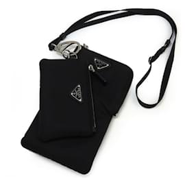 Prada-Prada Tessuto Neck Pouch Smartphone 2TT091-Black