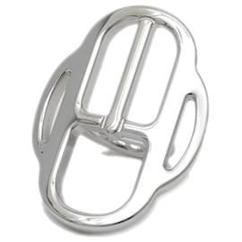 Hermès-Anneau de foulard Mini Boucle en argent Hermès-Argenté