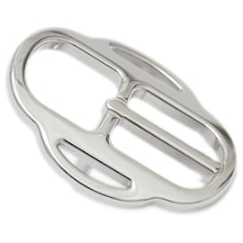 Hermès-Anneau de foulard Mini Boucle en argent Hermès-Argenté