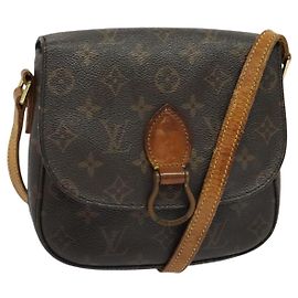LOUIS VUITTON Bolsa de Ombro Monogram Saint Cloud MM M51243 LV Auth hk2870 Monograma