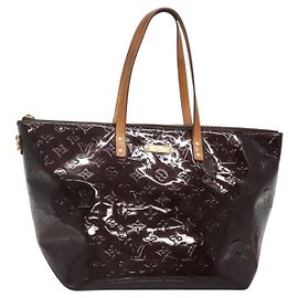 LOUIS VUITTON Bolsa Tote Bellevue GM Monogram Vernis Amarante M93589 Auth 139919 Burdeos