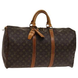 LOUIS VUITTON Bolsa Boston Monogram Keepall 50 M41426 LV Auth 138405 Monograma