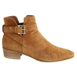 Santoni Boots en daim marron Marron