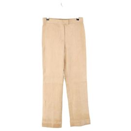 Stouls Calça reta de camurça bege Bege
