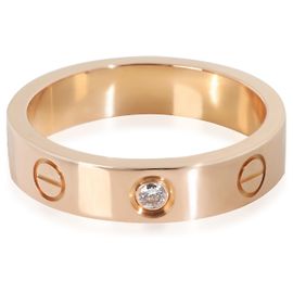 Anello Love Modello Piccolo in Oro Rosa e Diamanti Cartier Altro