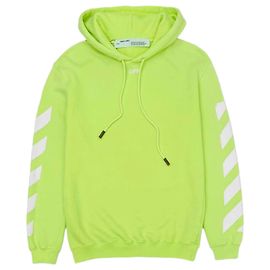 Off White Sweat à capuche avec logo flèche OFF-WHITE en vert lime Blanc
