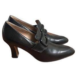 Autre Marque Schwarze Leder Schuhe Mario Valentino Schwarz