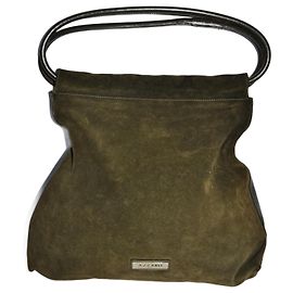 Sac à main Azzaro Daim Vert Olive Vert olive