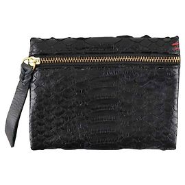 Claris Virot Black leather wallet Black